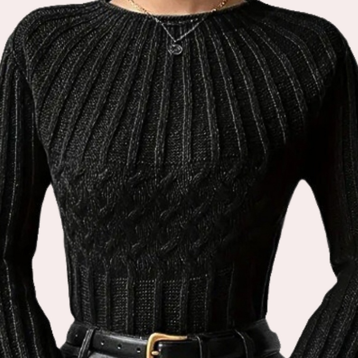 DENISE - Elegant Sweater med Flared Ærmer til Dame