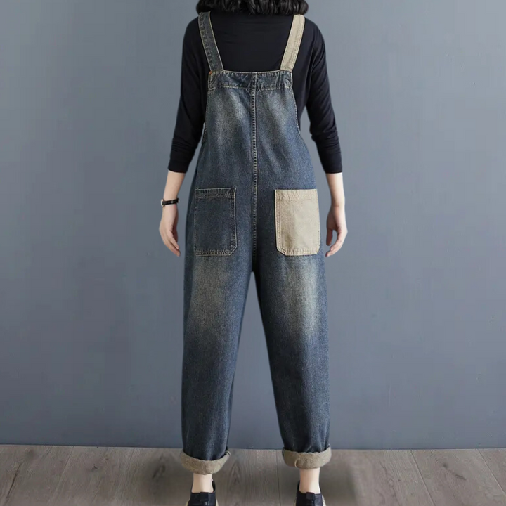 AGATA - Afslappede Denim Overalls til Dame