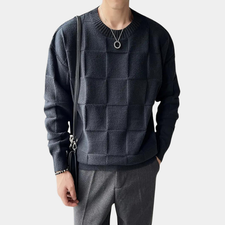 Casual strikket varm herresweater