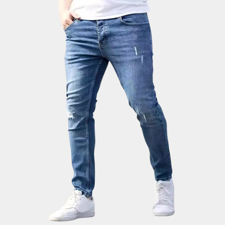 Afslappede herrejeans med ripped design