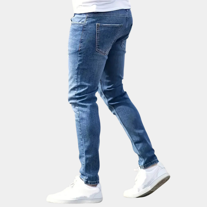 Afslappede herrejeans med ripped design