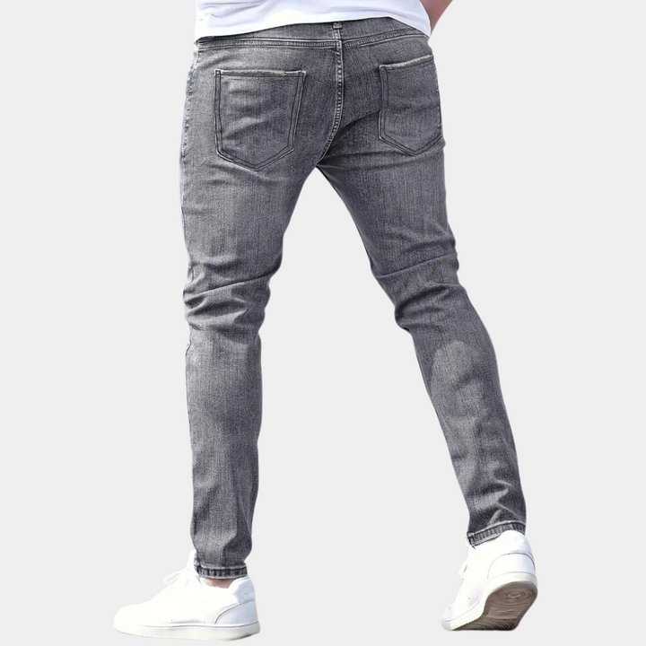 Afslappede herrejeans med ripped design