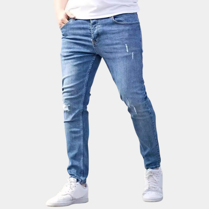 Afslappede herrejeans med ripped design