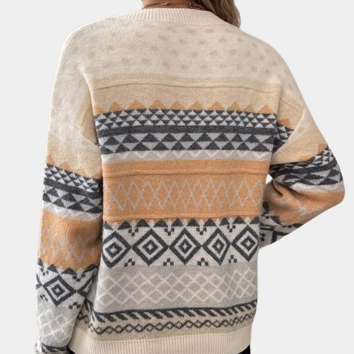 Stilfuld strikket sweater til kvinder