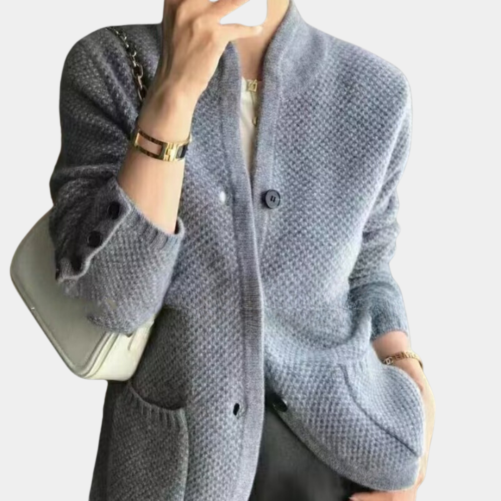 Elegant strikket cardigan til kvinder