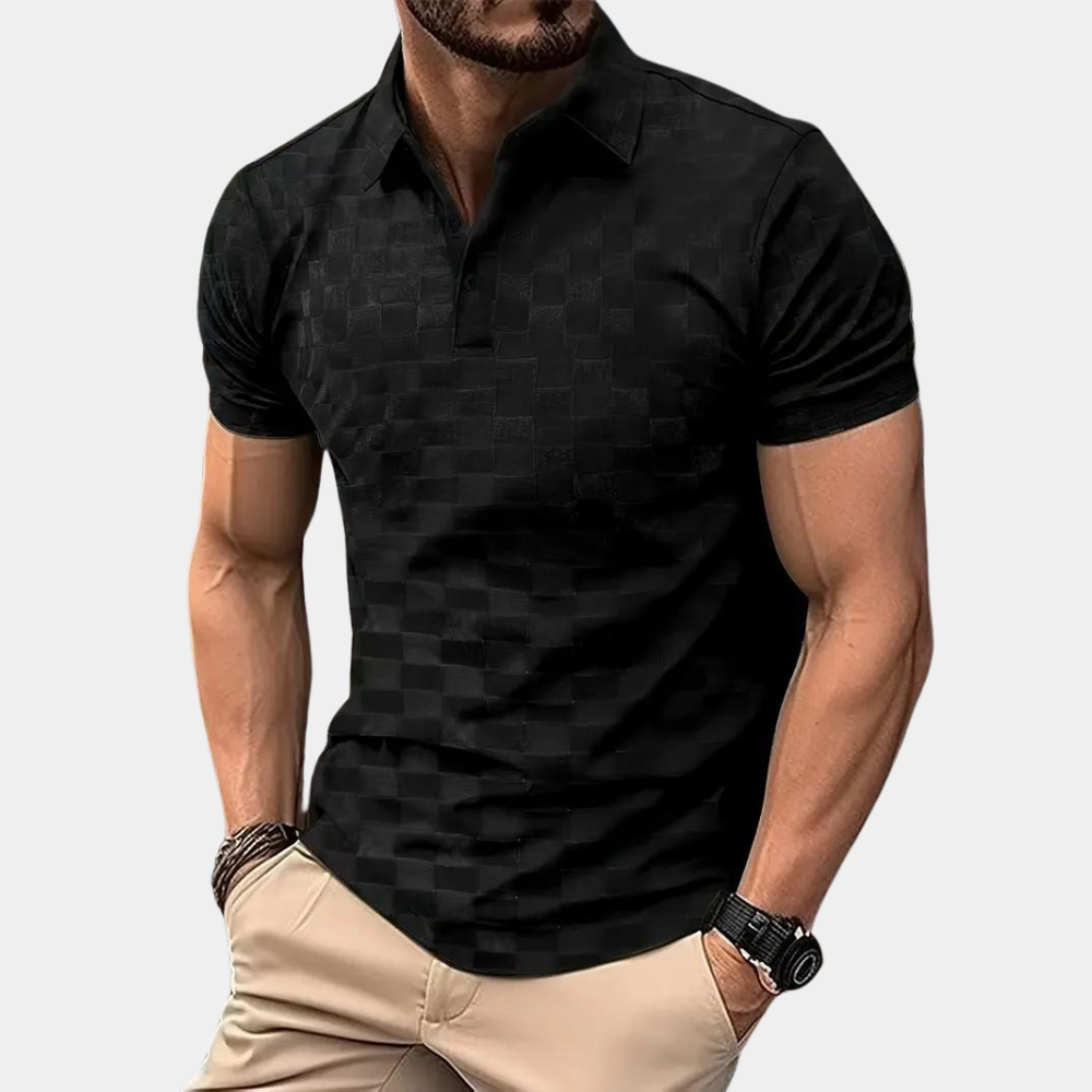 Stilfuld kortærmet poloshirt