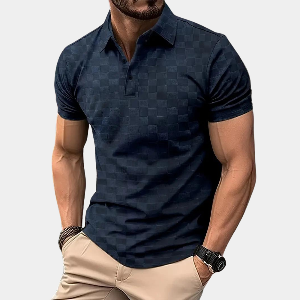 Stilfuld kortærmet poloshirt