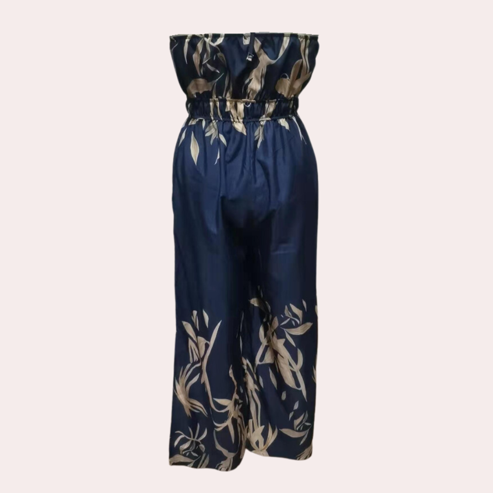 Stilfuld halter-jumpsuit til kvinder