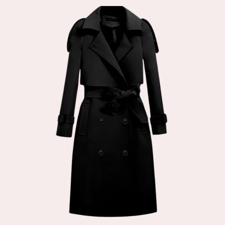 Elegant lang trenchcoat til kvinder