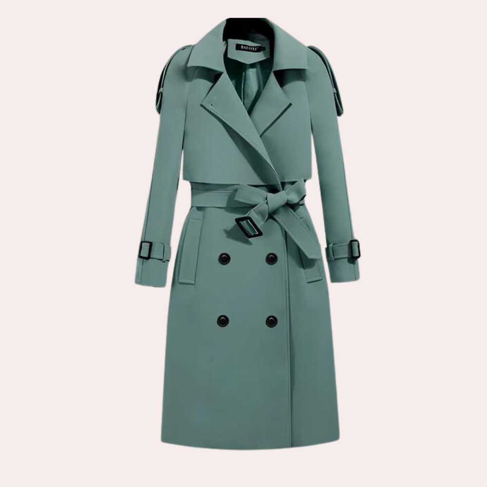 Elegant lang trenchcoat til kvinder