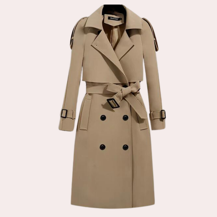 Elegant lang trenchcoat til kvinder