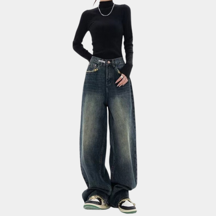 Afslappede baggy jeans til kvinder