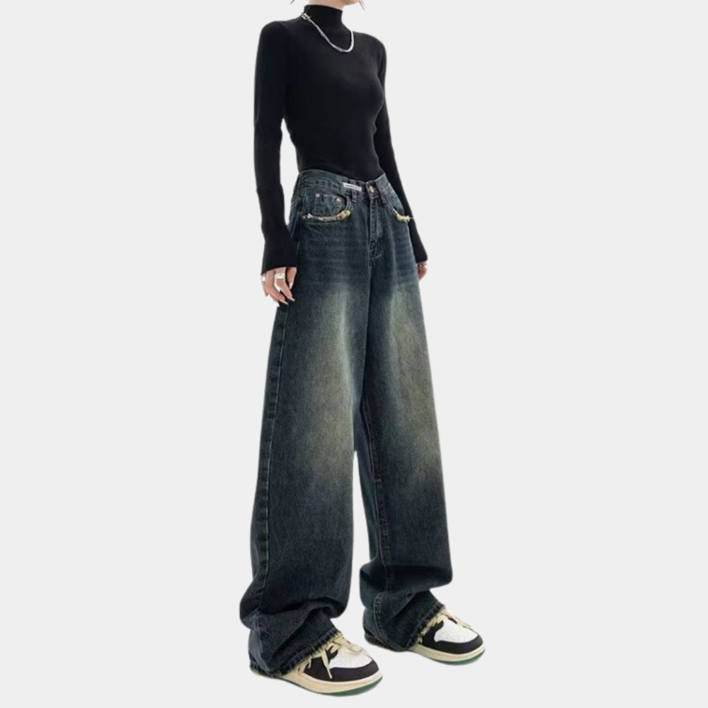 Afslappede baggy jeans til kvinder