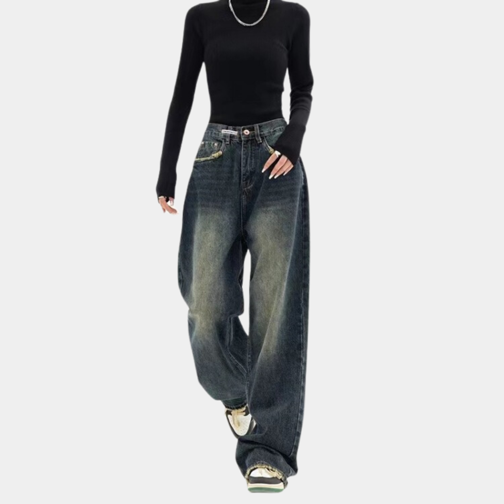 Afslappede baggy jeans til kvinder