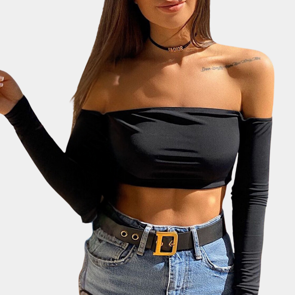 Stilfuld off-shoulder top til kvinder