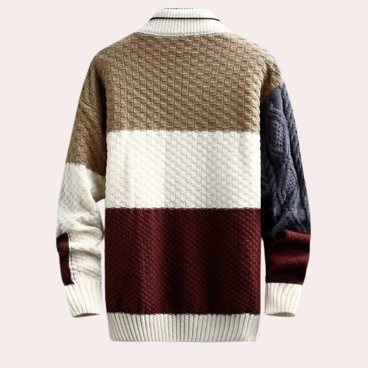 Klassisk strikket sweater til mænd