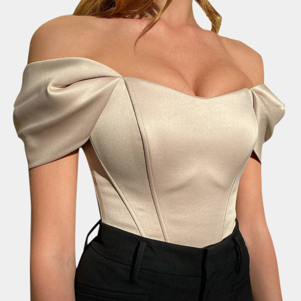 Elegant off-shoulder top til kvinder