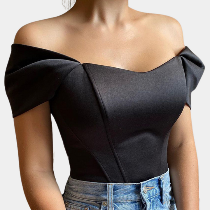 Elegant off-shoulder top til kvinder