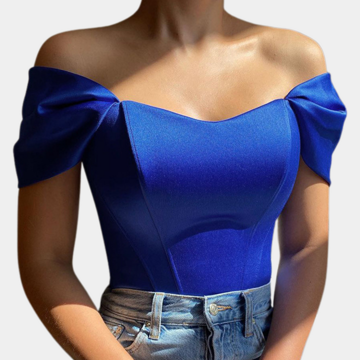 Elegant off-shoulder top til kvinder