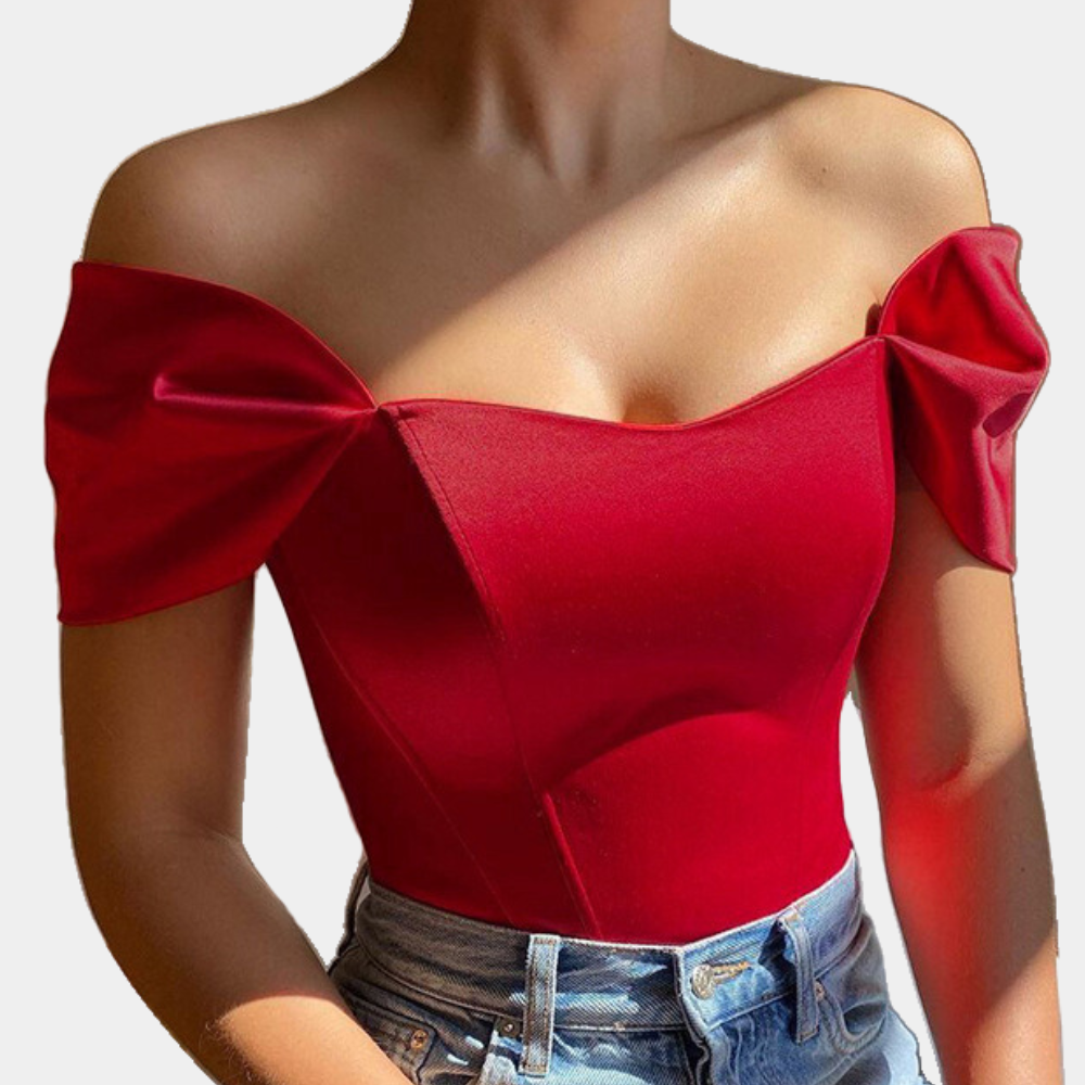 Elegant off-shoulder top til kvinder