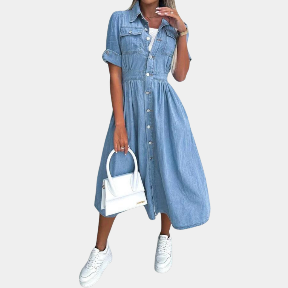 Elegant Denim Kjole