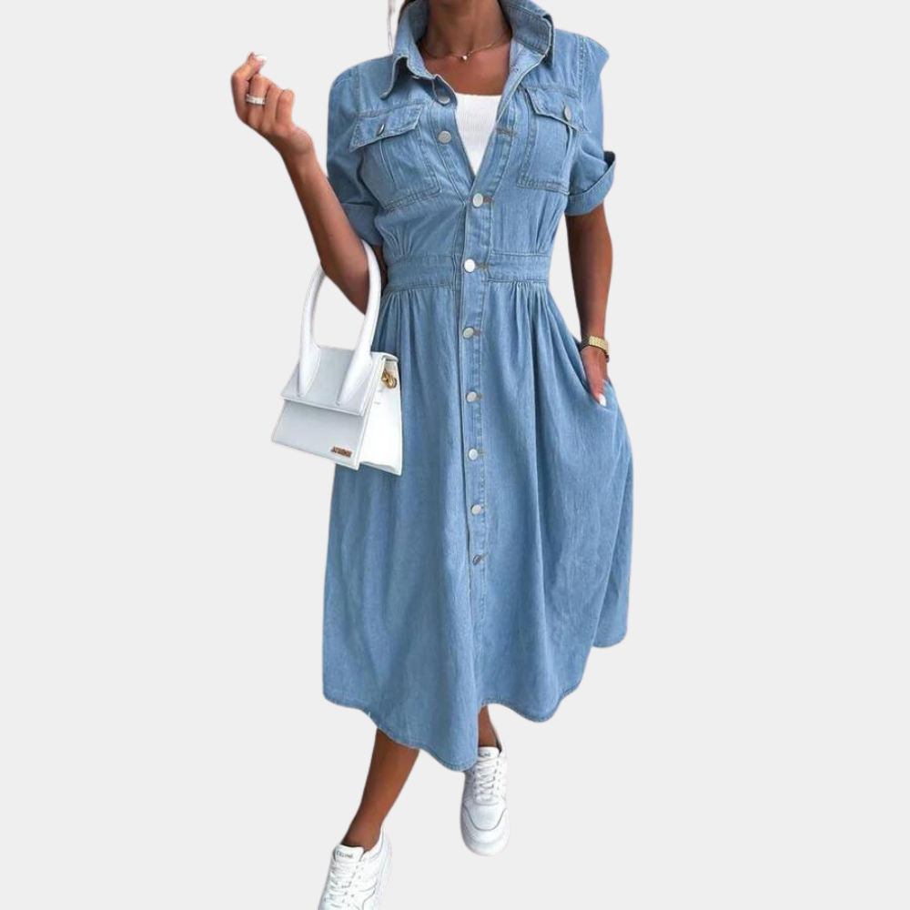 Elegant Denim Kjole