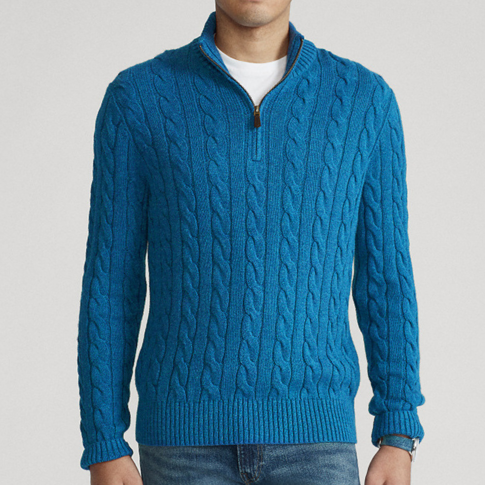 Stefan - Comfort og Stilfulde Half-Zip Sweater til mænd