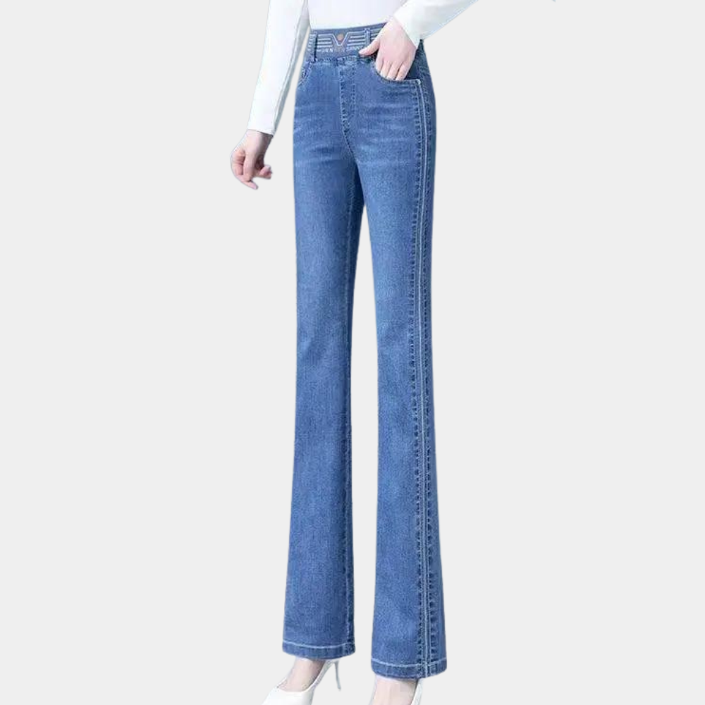 Billie - Vintage Flare Jeans med Højtalje til Kvinder