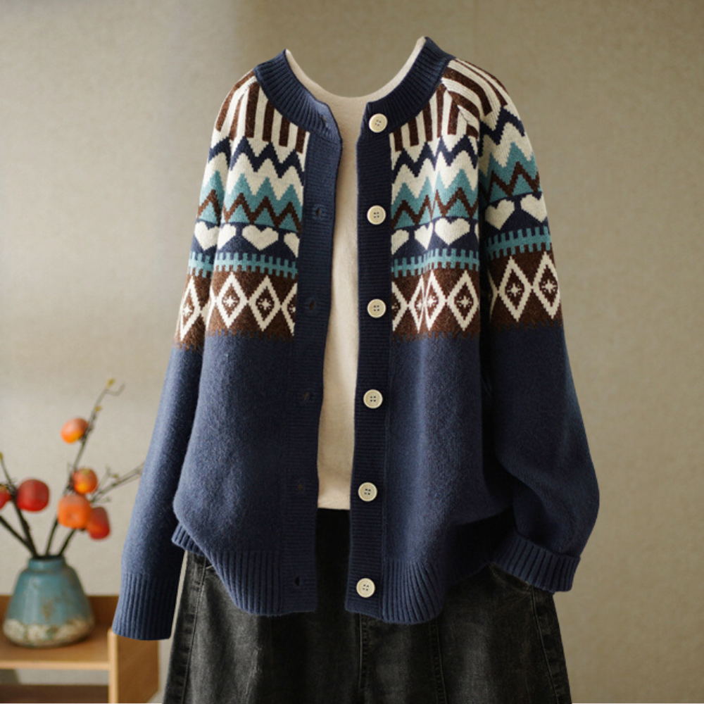 Osana - Trendy Vintage Cardigan til Kvinder