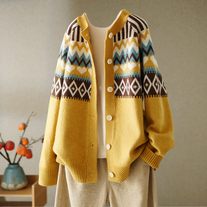 Osana - Trendy Vintage Cardigan til Kvinder