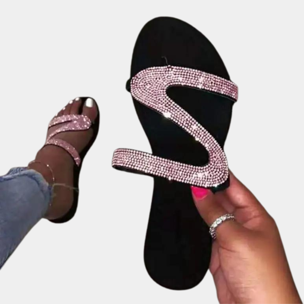 Dafne - Glitter Sandaler med Glamourøs Stil til Damer