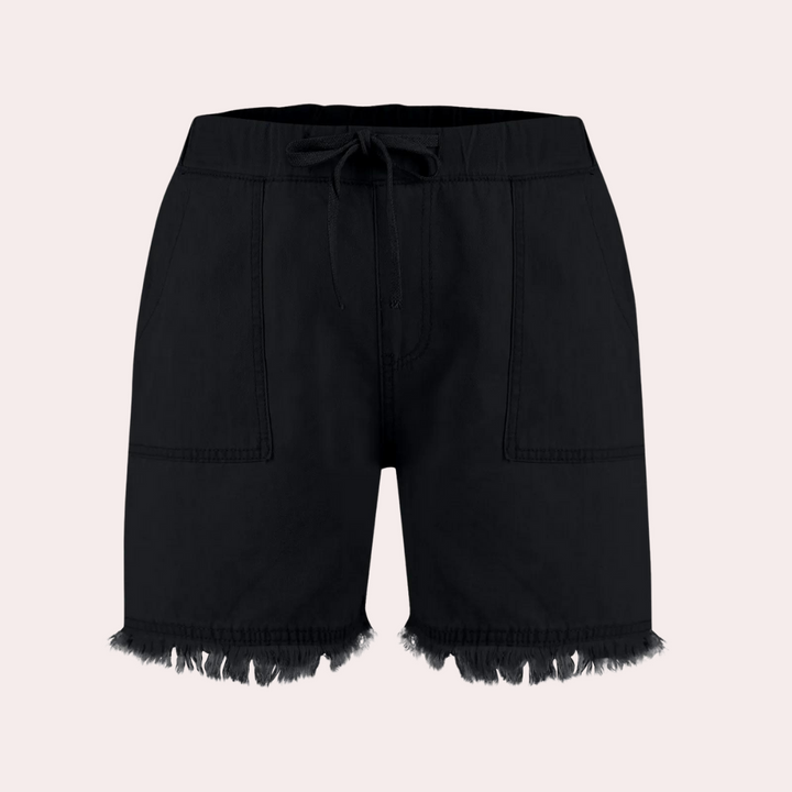 Delfine - Enkel Elegance Kvinders Casual Shorts med Sidelommer