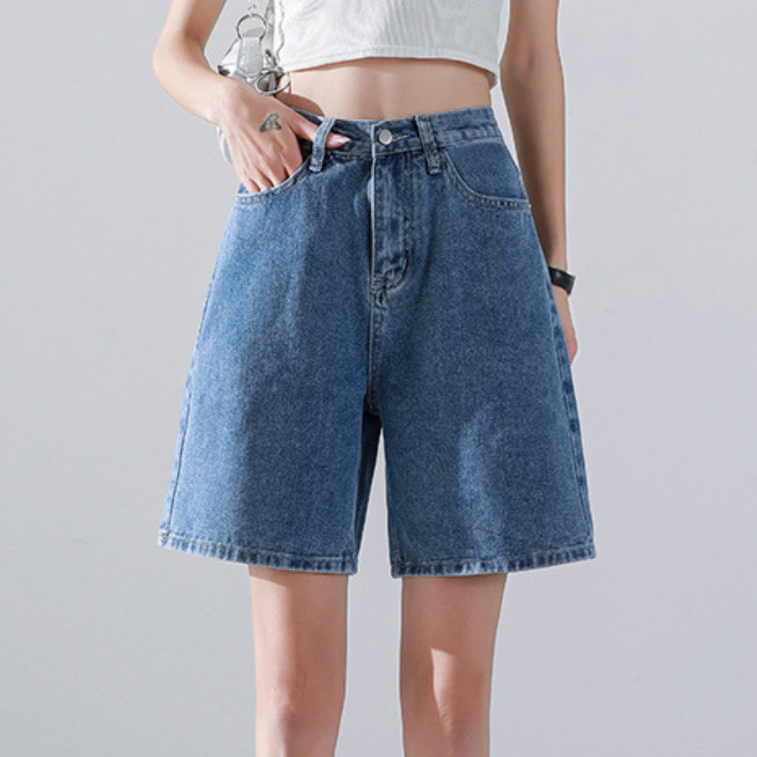 Liesel - Trendy Casual Denim Shorts til Dame