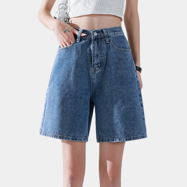 Liesel - Trendy Casual Denim Shorts til Dame