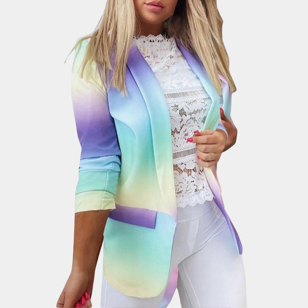 Sinead - Farverig Tie-Dye Blazer til kvinder