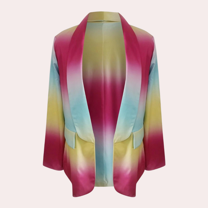 Sinead - Farverig Tie-Dye Blazer til kvinder