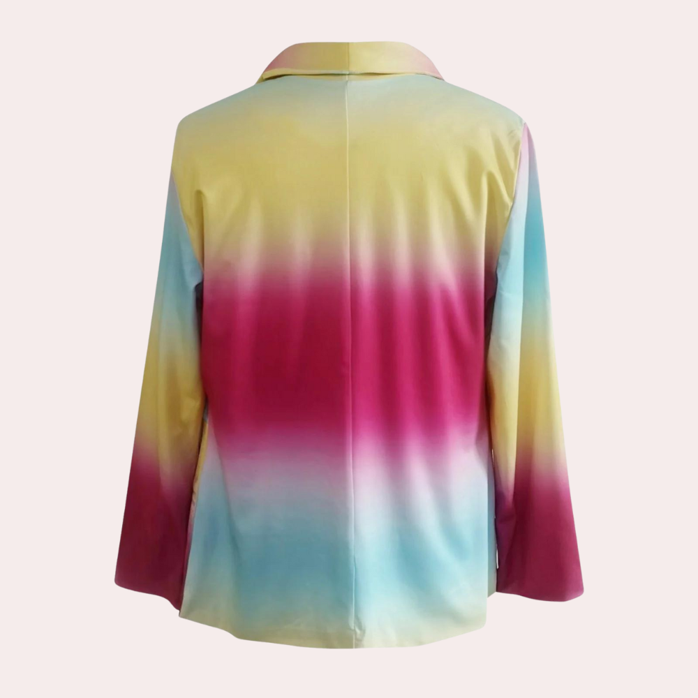 Sinead - Farverig Tie-Dye Blazer til kvinder