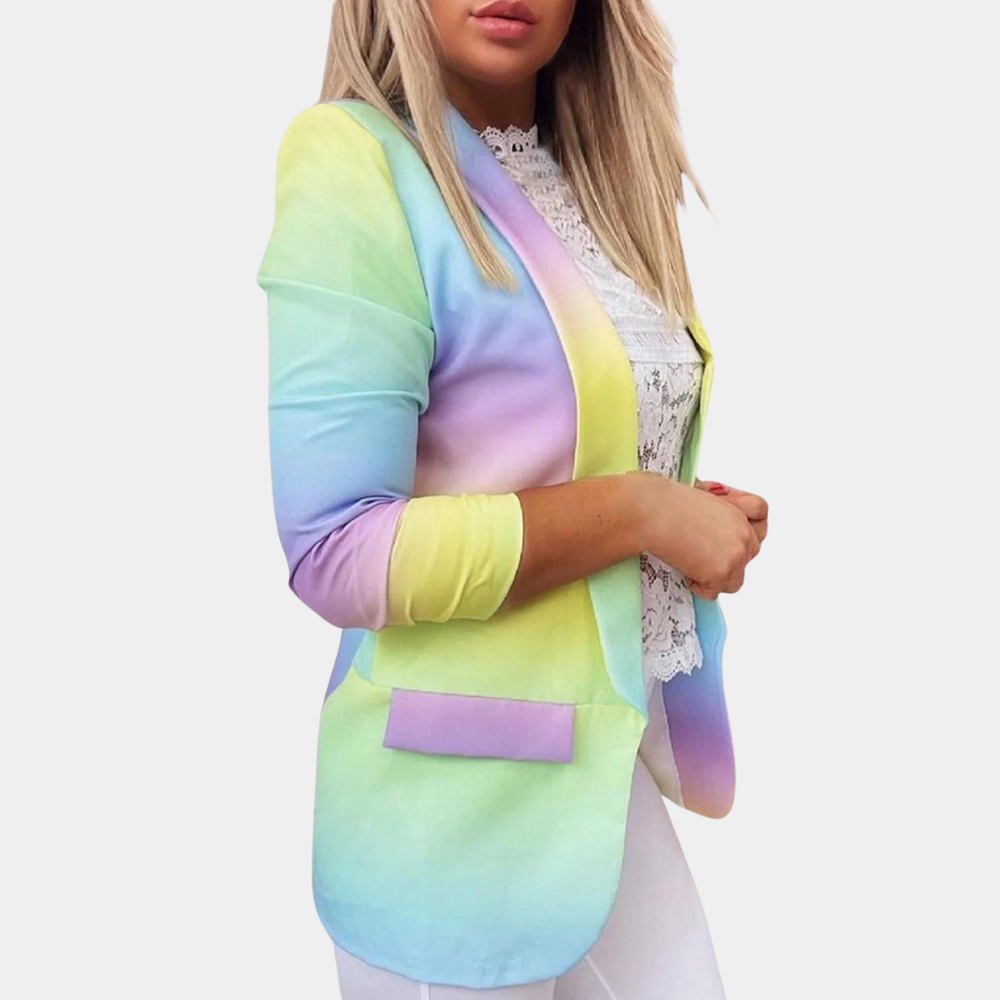 Sinead - Farverig Tie-Dye Blazer til kvinder