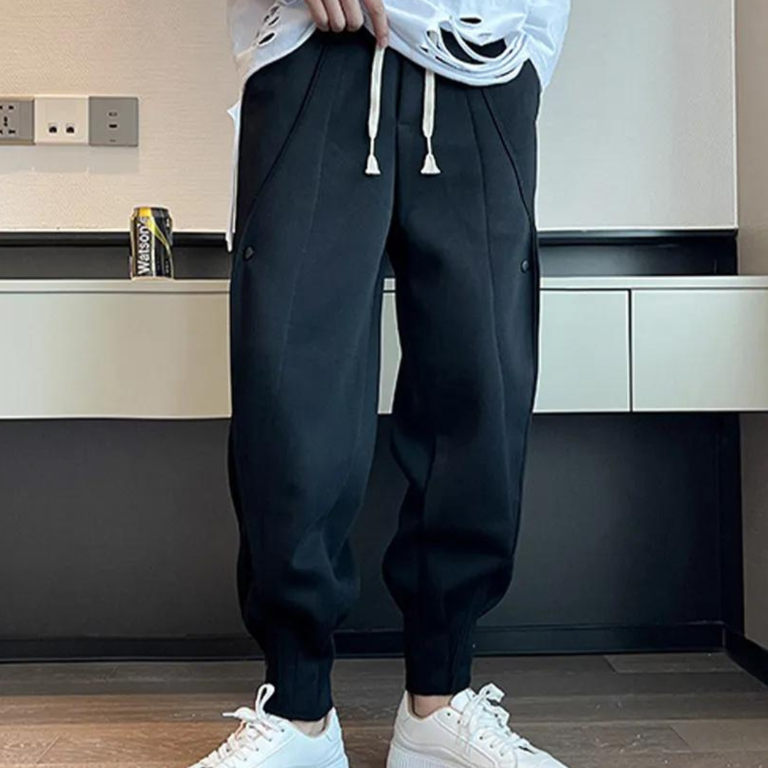 Raoul - Moderigtige sweatpants med elastisk talje