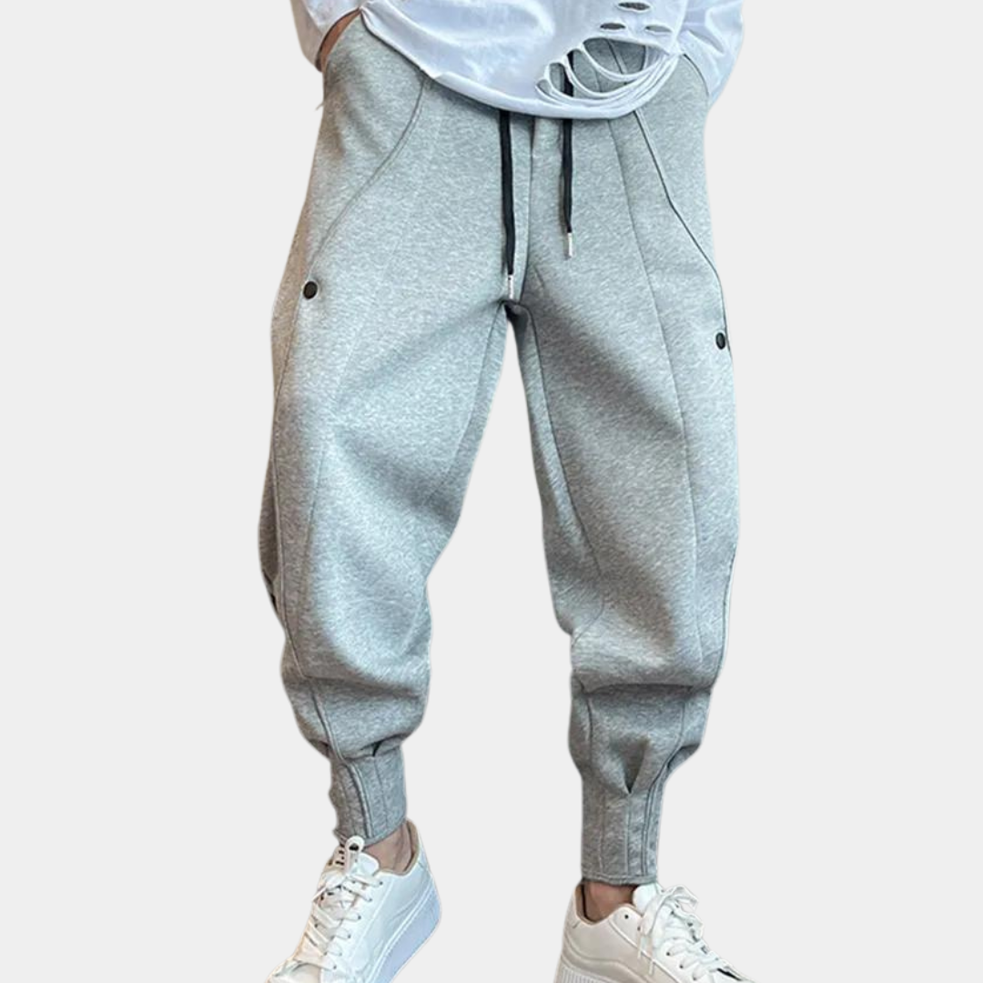 Raoul - Moderigtige sweatpants med elastisk talje