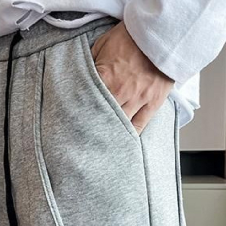 Raoul - Moderigtige sweatpants med elastisk talje