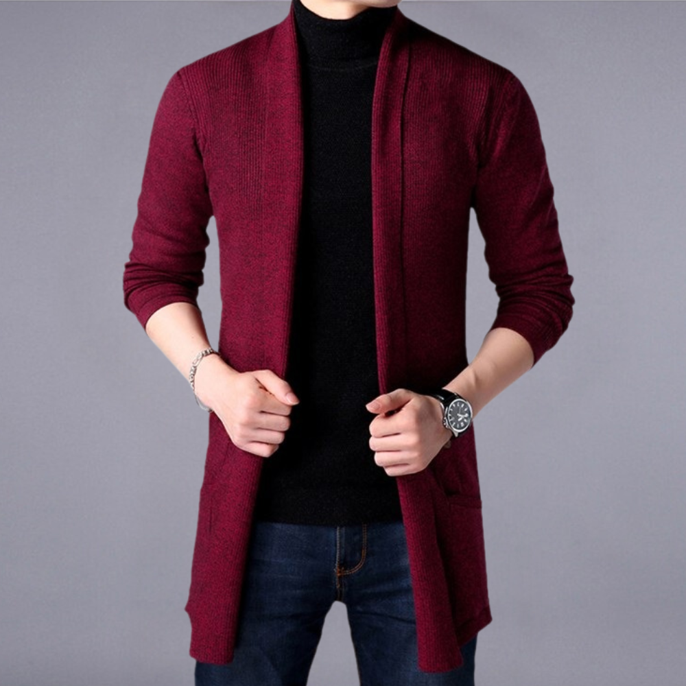 Wojtek - Elegant cardigan med trendy detaljer