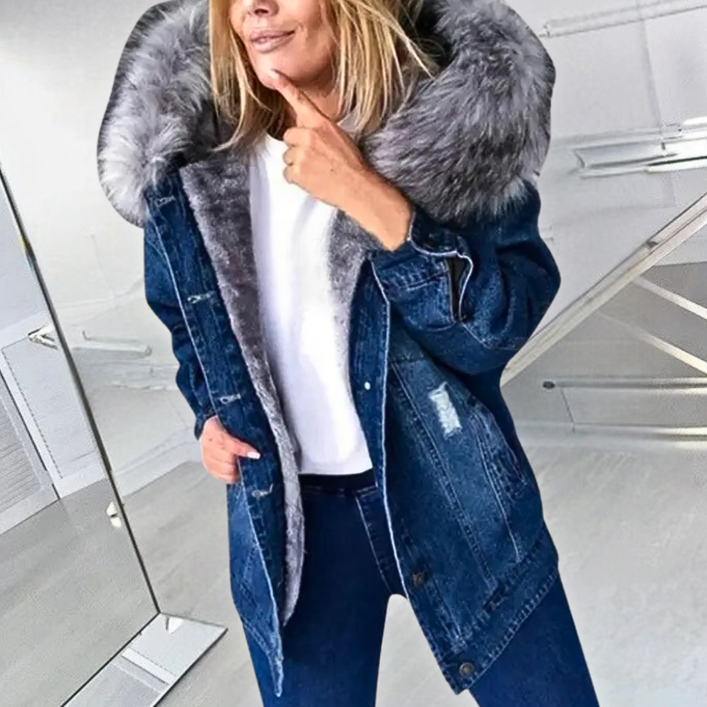 Monika - Moderigtig denimjakke til kvinder