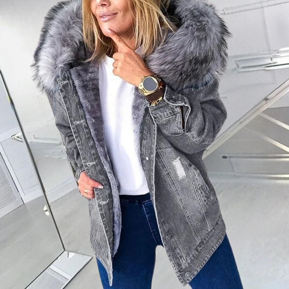 Monika - Moderigtig denimjakke til kvinder