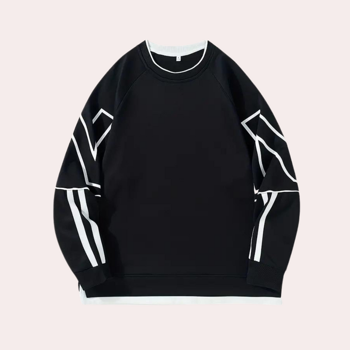 Zdravko - Åndbar sweater med løs pasform til mænd