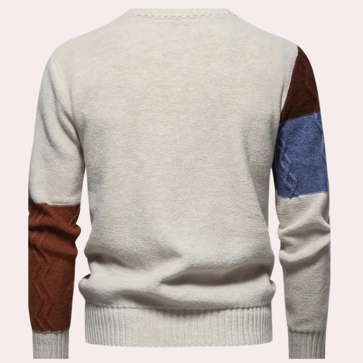 Boian - Stilfuld strikket herresweater