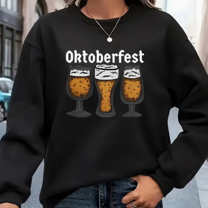 Agapi - Livlig Oktoberfest-sweatshirt til kvinder