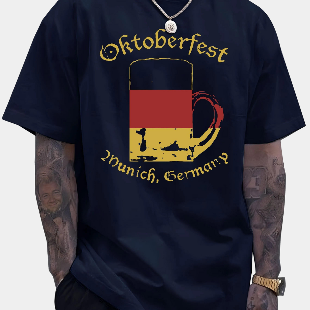 Aleksandr - Oktoberfest Moderne Krus Print Skjorte