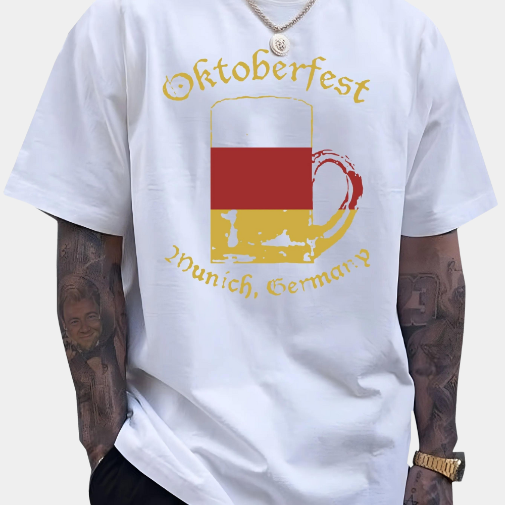 Aleksandr - Oktoberfest Moderne Krus Print Skjorte