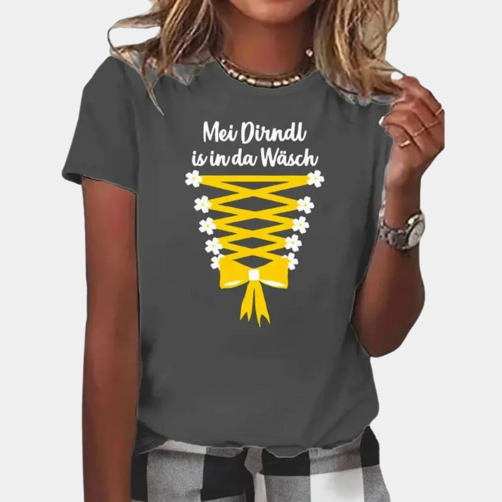 Gala - T-shirt til kvinder med Dirndl-design til Oktoberfest